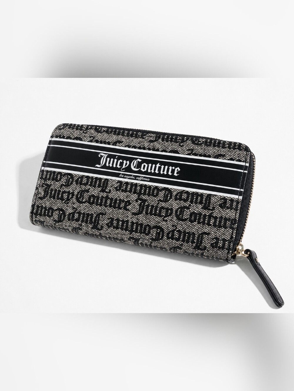 Juicy Couture Coated Canvas Logo Zip-Around Wallet NWOT - Picture 2 of 9